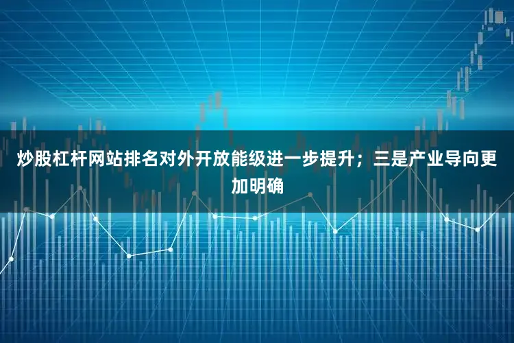 炒股杠杆网站排名对外开放能级进一步提升；三是产业导向更加明确