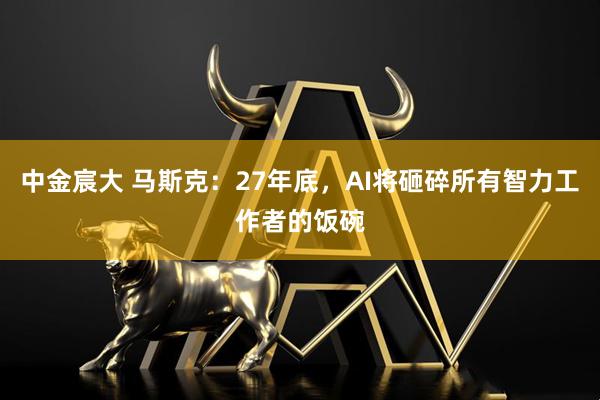 中金宸大 马斯克：27年底，AI将砸碎所有智力工作者的饭碗